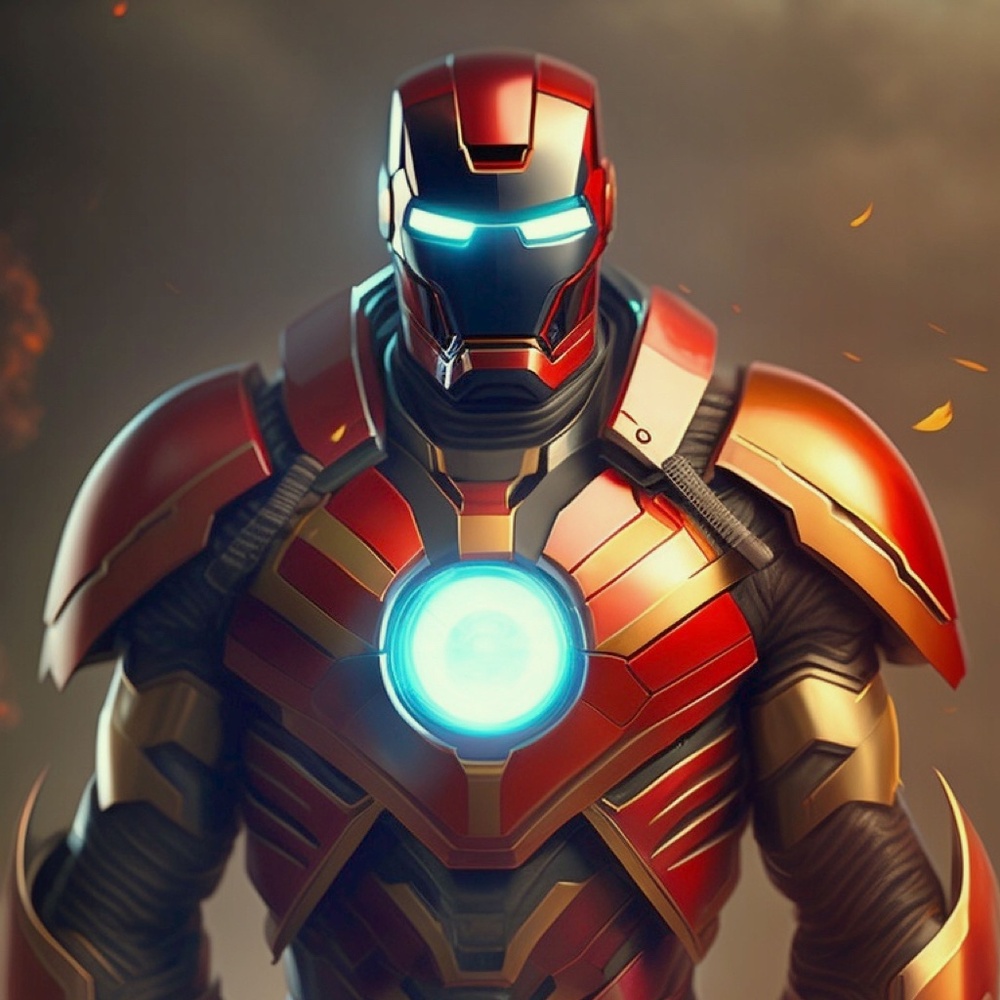 Fiery Iron Man - 13” x 19" Fine Art Print - only 6 signed and numbered made